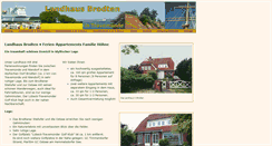 Desktop Screenshot of landhaus-brodten.de